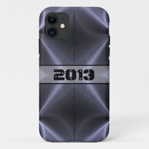 灰色の光沢のあるステンレス鋼メタル iPhone 11 ケース