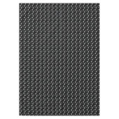 灰色の光沢のあるハートかわいいロマンチックなパターン テーブルクロス (正面)