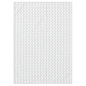 灰色の光沢のあるハートかわいいロマンチックなパターン テーブルクロス (正面)