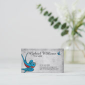 灰色の入れ墨のつばめのクリエイティブのアポイントメントカード 予約カード (スタンド正面)