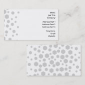 灰色の六角形 名刺 (正面/裏面)
