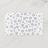 灰色の六角形 名刺 (裏面)