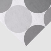 灰色の円形の円パターンティッシュペーパー 薄葉紙 (詳細)