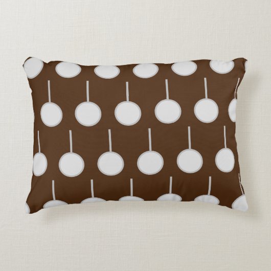 灰色の円 アクセントクッション (正面)