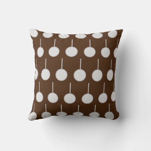 灰色の円 クッション (裏面)