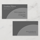 灰色の円 名刺 (正面/裏面)