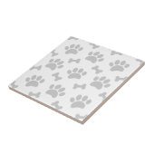 灰色の前足と骨のパターン タイル (側面)