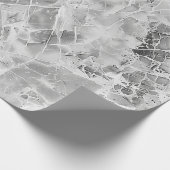 灰色の化膿性大理石ワールラッピング紙 ラッピングペーパー (角)