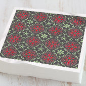 灰色の北欧スノーフレーク冬のパター素朴ン スタンダードカクテルナプキン