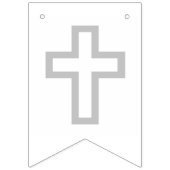 灰色の十字の最初聖餐の旗 バンティングフラッグ (第1の旗)