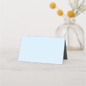 灰色の十字バプティスマスを持つ青い幾何模様 プレイスカード (裏面)