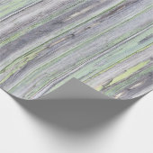 灰色の古い粗野な木壁紙 ラッピングペーパー (角)