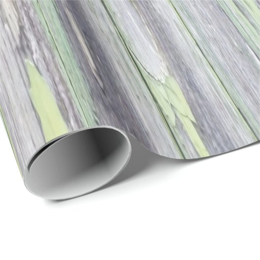 灰色の古い粗野な木壁紙 ラッピングペーパー (ロールコーナー)