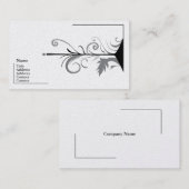 灰色の名刺のデザインを感じること 名刺 (正面/裏面)