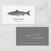 灰色の名刺の魚 名刺 (正面/裏面)
