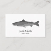 灰色の名刺の魚 名刺 (正面)
