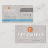 灰色の名刺 名刺 (正面/裏面)