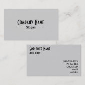 灰色の名刺 名刺 (正面/裏面)