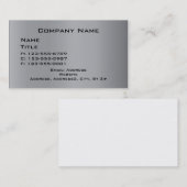 灰色の名刺 名刺 (正面/裏面)