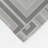 灰色の四角はかりで測形 フリースブランケット (角)