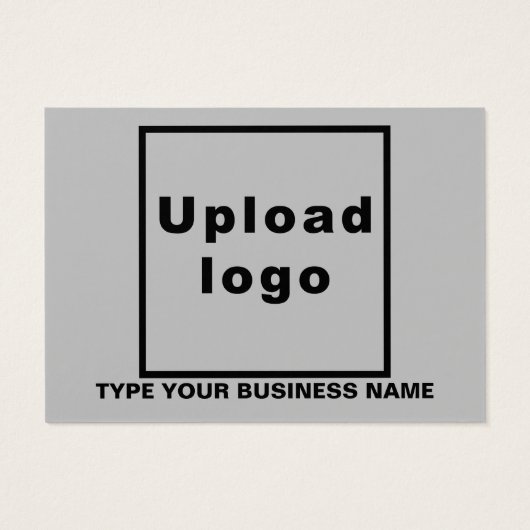 灰色の四角形にビジネスブランドのプロファイルカード (裏面)