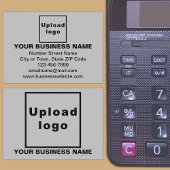 灰色の四角形エンクロージャカード上のビジネスブランド エンクロージャーカード