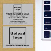 灰色の四角形エンクロージャカード上のビジネスブランド エンクロージャーカード