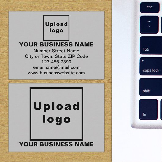 灰色の四角形エンクロージャカード上のビジネスブランド エンクロージャーカード