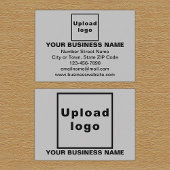 灰色の四角形エンクロージャカード上のビジネスブランド エンクロージャーカード