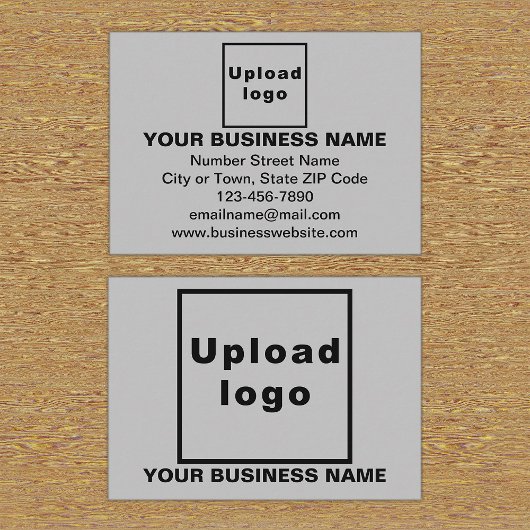 灰色の四角形エンクロージャカード上のビジネスブランド エンクロージャーカード