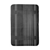 灰色の垂直ストライプ文字 バスマット (正面縦)