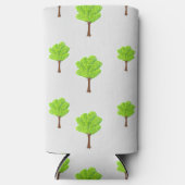 灰色の夏の木 スリム缶クーラー (正面)