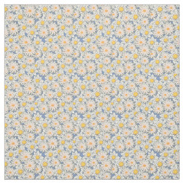 灰色の夏の花のシームレスなパターン ファブリック