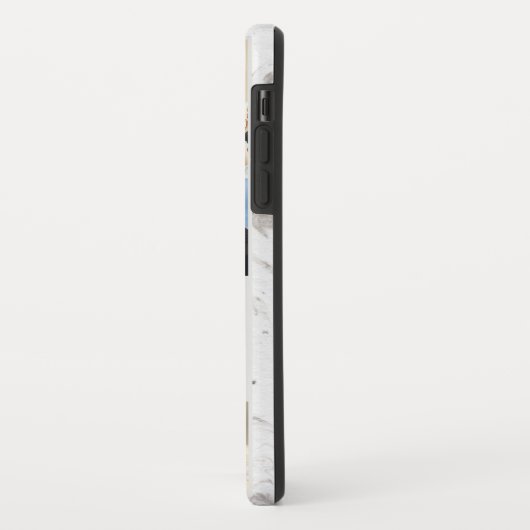 灰色の大理石で愛の生活7写真コラージュ Case-Mate iPhoneケース (裏面/左)