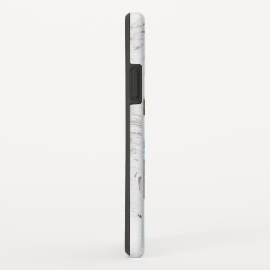 灰色の大理石で愛の生活7写真コラージュ Case-Mate iPhoneケース (裏面/右)