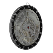 灰色の大理石と金ゴールド静脈 ダーツボード (正面左)