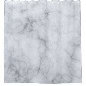 灰色の大理石のテクスチャ シャワーカーテン (正面)