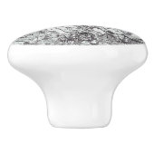 灰色の大理石の外観 セラミックノブ (側面)