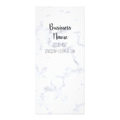 灰色の大理石の花崗岩モダンサロンサービスメニュー ラックカード (裏面)