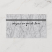 灰色の大理石の象眼細工 名刺 (裏面)
