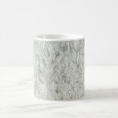灰色の大理石サーフェスパターン コーヒーマグカップ (中央)