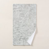 灰色の大理石サーフェスパターン バスタオルセット (ハンドタオル)