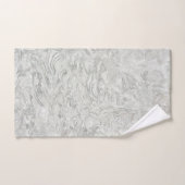 灰色の大理石サーフェスパターン バスタオルセット (ハンドタオル)