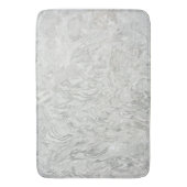 灰色の大理石サーフェスパターン バスマット (正面縦)