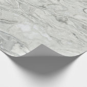 灰色の大理石サーフェスパターン ラッピングペーパー (角)