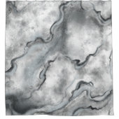 灰色の大理石シャワーカーテン シャワーカーテン (正面)