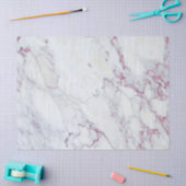 灰色の大理石ピンクのスパークルスアクセント 薄葉紙 (クラフト)