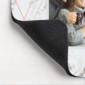 灰色の大理石5フォトコラージュ – 愛する人生 マウスパッド (コーナー)