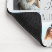 灰色の大理石7フォトコラージュ – 愛する人生 マウスパッド (コーナー)