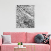 灰色の大理石 キャンバスプリント (インサイチュ (リビング))